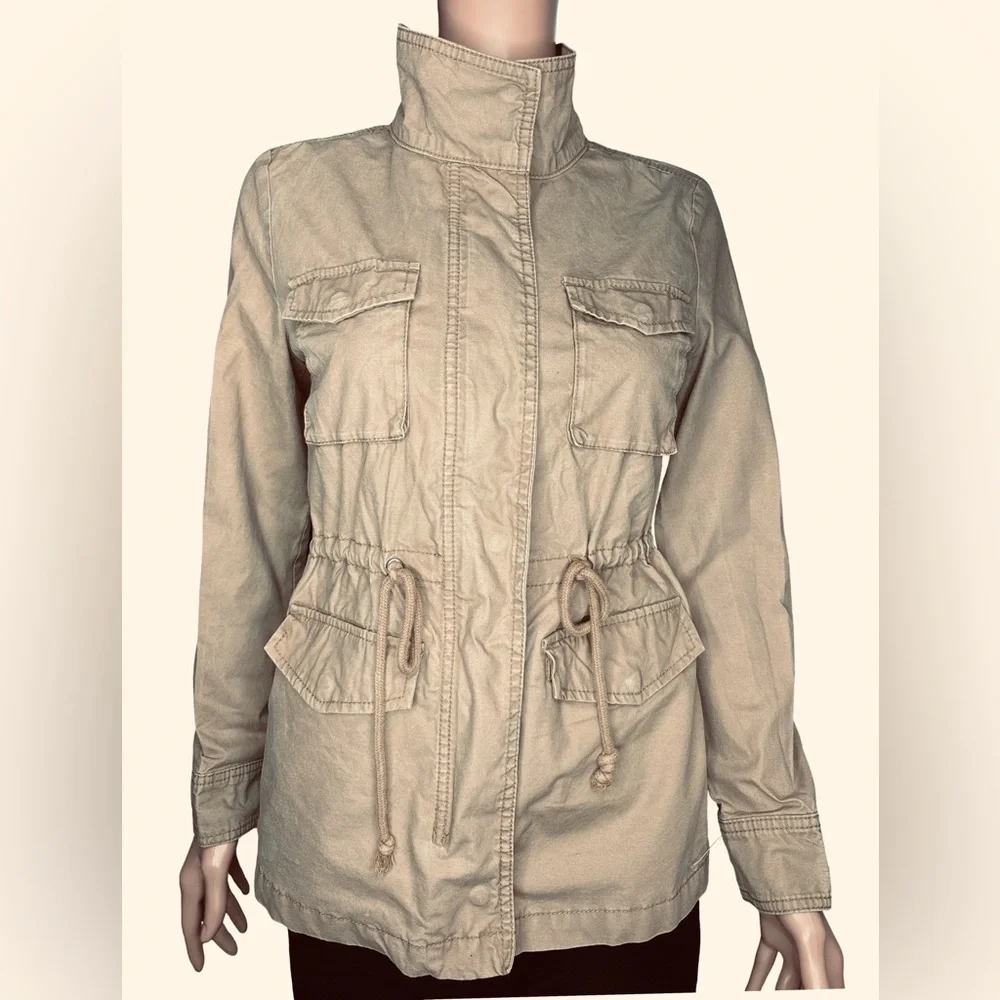 Old Navy Khaki Utility Jacket Women's